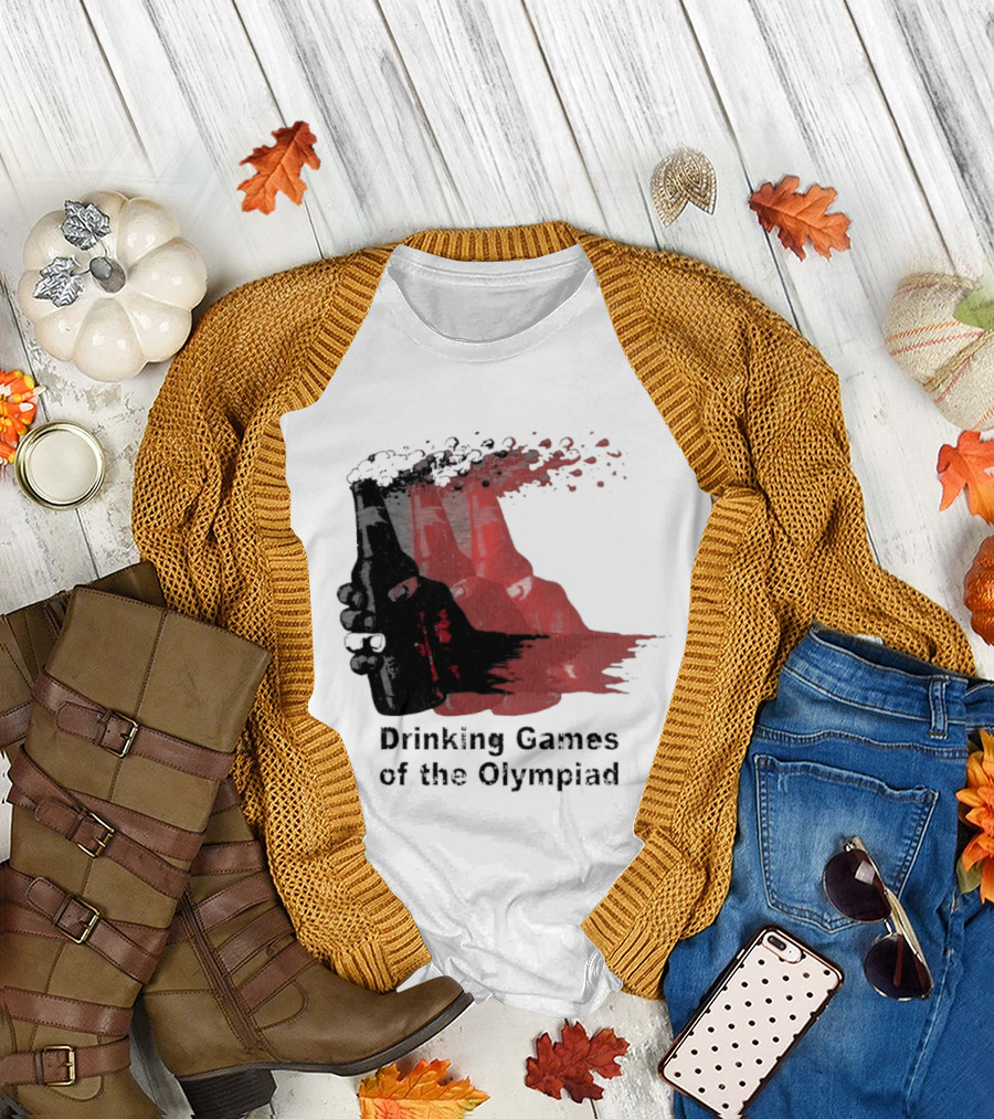 Drinking Games of the Olympiad Pixelated Beer Splash T-Shirt