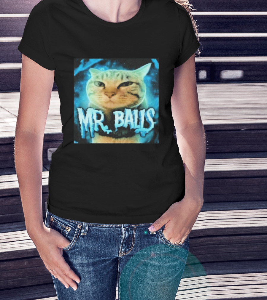 Mr Balls Cat T-Shirt