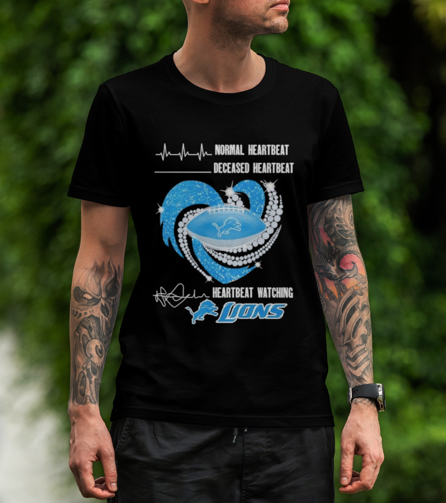 Normal Heartbeat Deceased Heartbeat Heartbeat Ing Lions T-Shirt