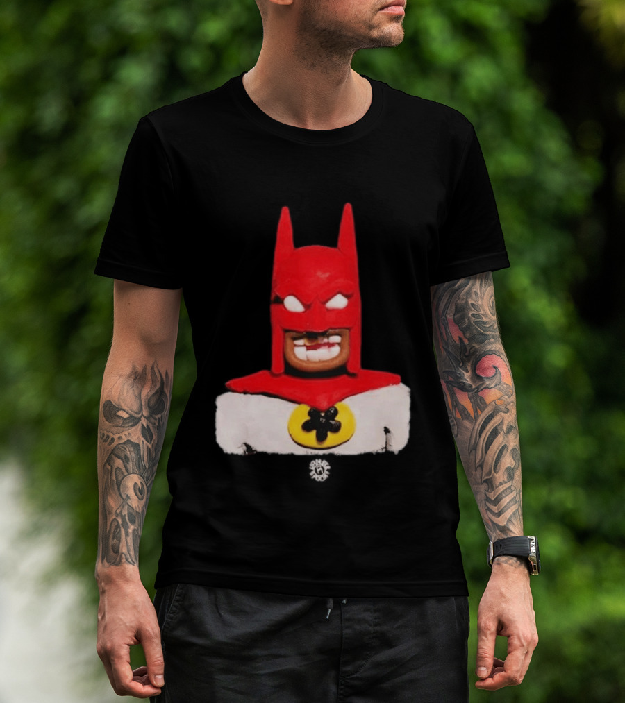 Spooky Vameee Batman Red White Figure T-Shirt