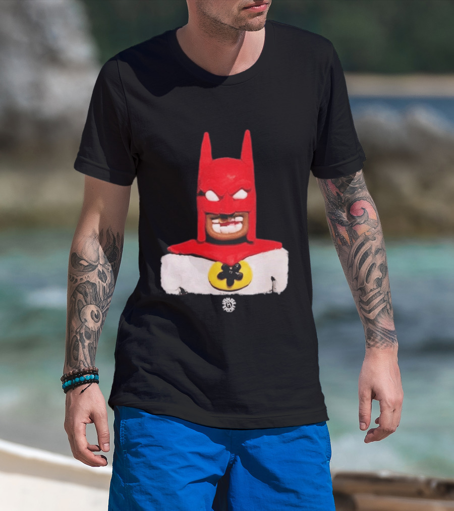 Spooky Vameee Batman Red White Figure T-Shirt