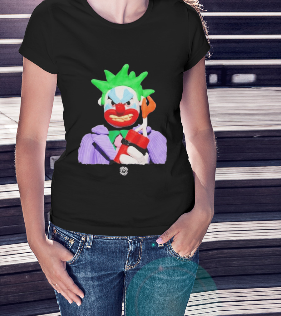 SPOOKY X VAMEEE Joker Clown Holding Dynamite T-Shirt