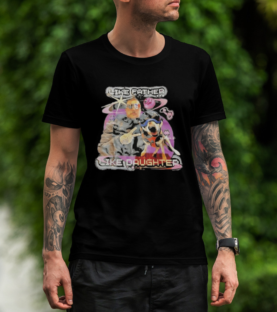 Frank Iero Like Father Like Daughter Player Two Space Adventure T-Shirt
