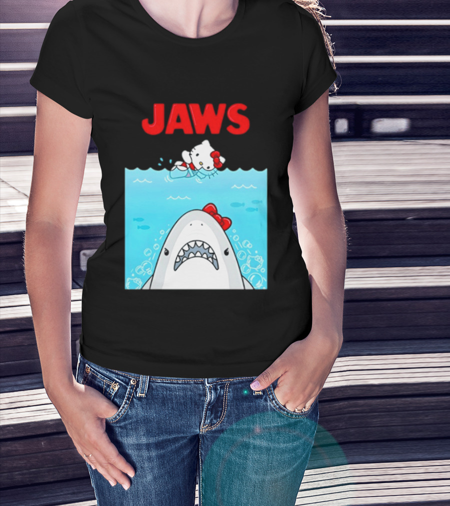 Hello Kitty Jaws Universal Studios Collaboration T-Shirt