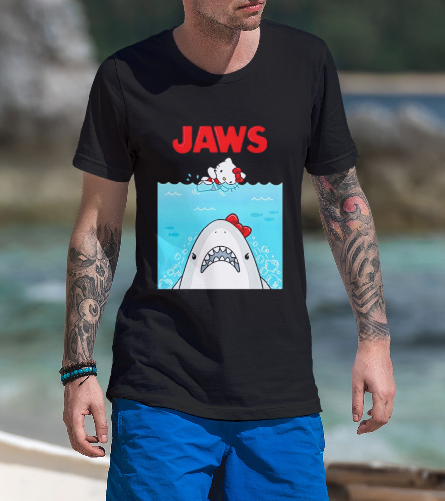 Hello Kitty Jaws Universal Studios Collaboration T-Shirt