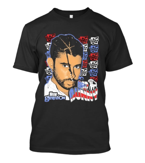 WWE Bad Bunny WWF New Generation Iconic Superstar T-Shirt