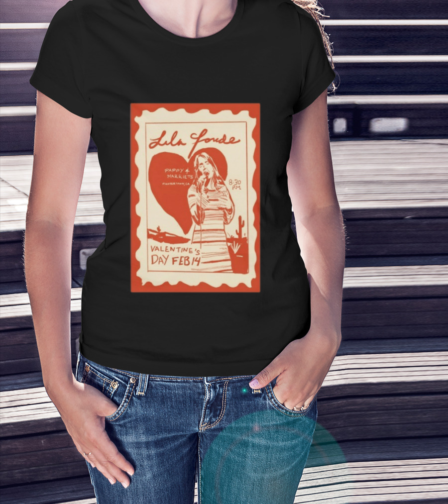 Lila Forde Valentine's Day February 14 Pappy Harriets Pioneertown CA 2026 T-Shirt