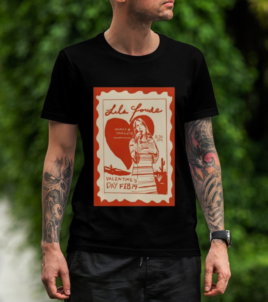 Lila Forde Valentine's Day February 14 Pappy Harriets Pioneertown CA 2026 T-Shirt