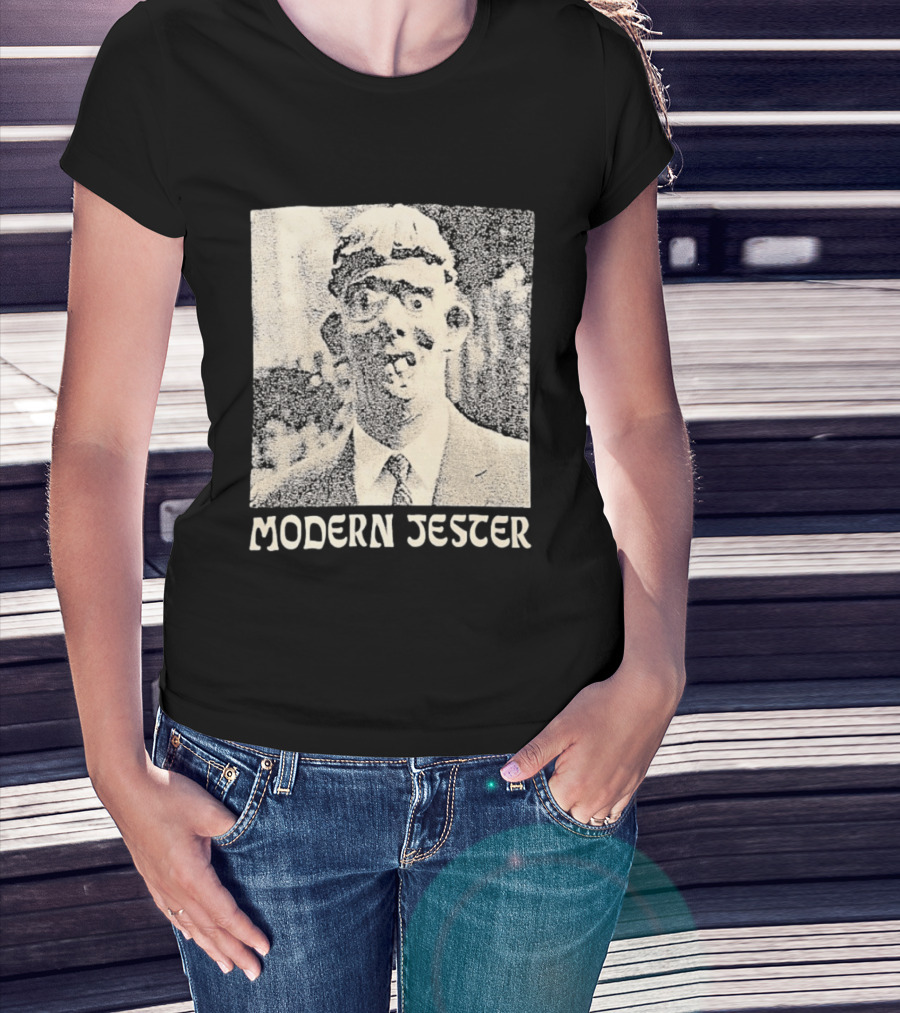 Modern Jester Aaron Dilloway Album Cover Art Distorted Face T-Shirt