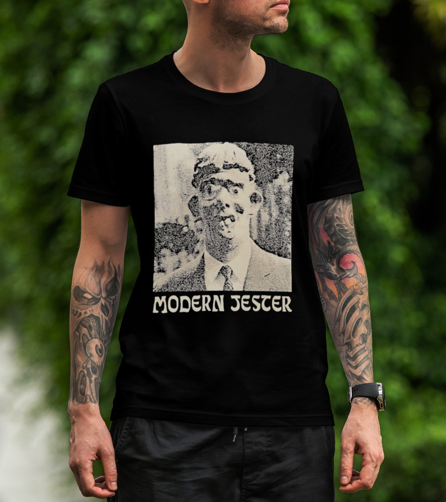 Modern Jester Aaron Dilloway Album Cover Art Distorted Face T-Shirt