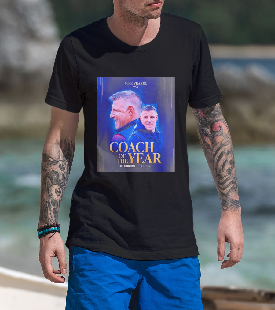 Mike Vrabel Coach Of The Year NFL Honors Patriots 2025 T-Shirt
