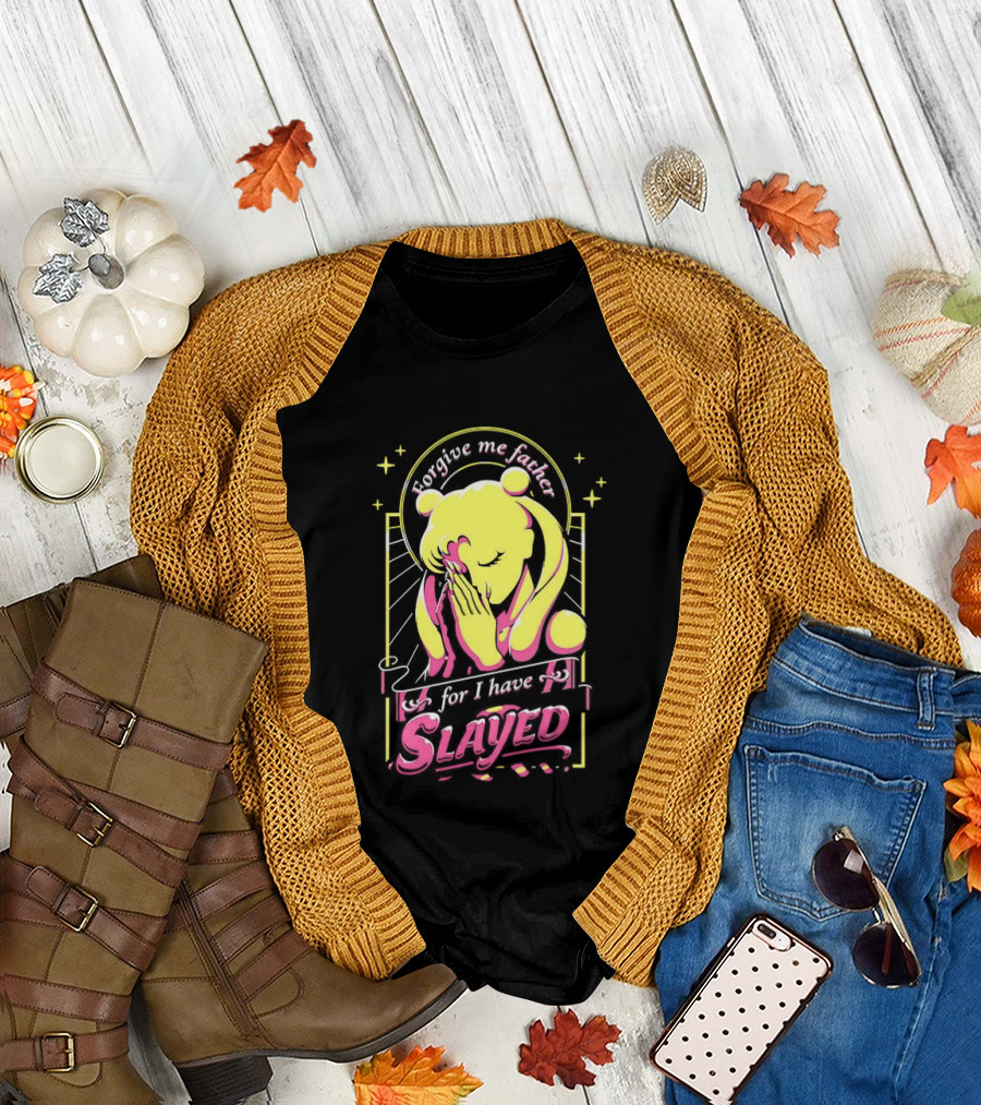 Mitsuishi Kotono Sailor Moon Forgive Me Father Slayed T-Shirt