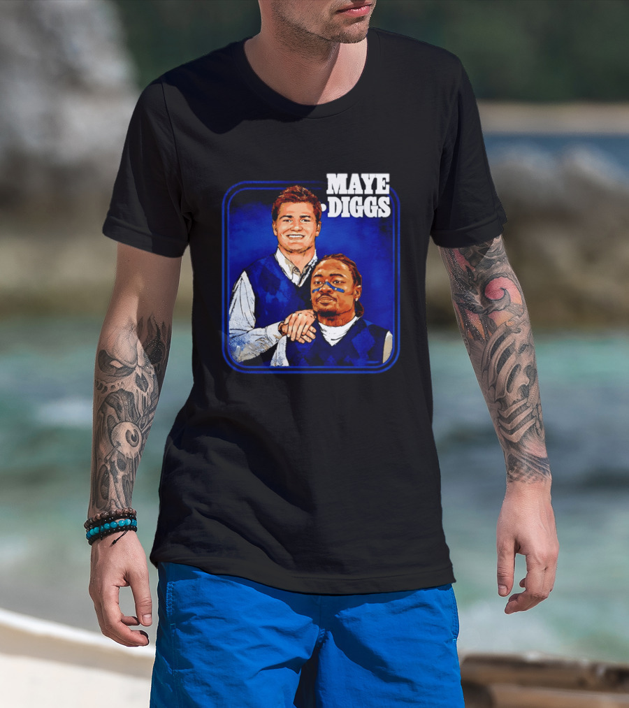 Drake Maye Stefon Diggs Step Brothers Comedy T-Shirt