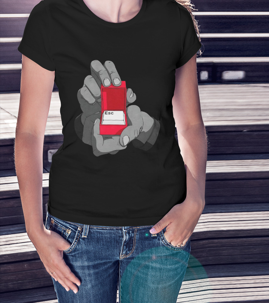 Red Box Proposal ESC Key Meme T-Shirt