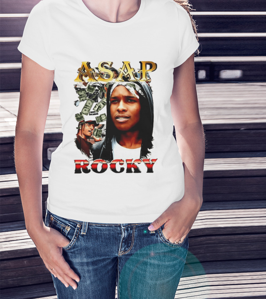 ASAP Rocky Supreme Dollar Money Music Lover T-Shirt