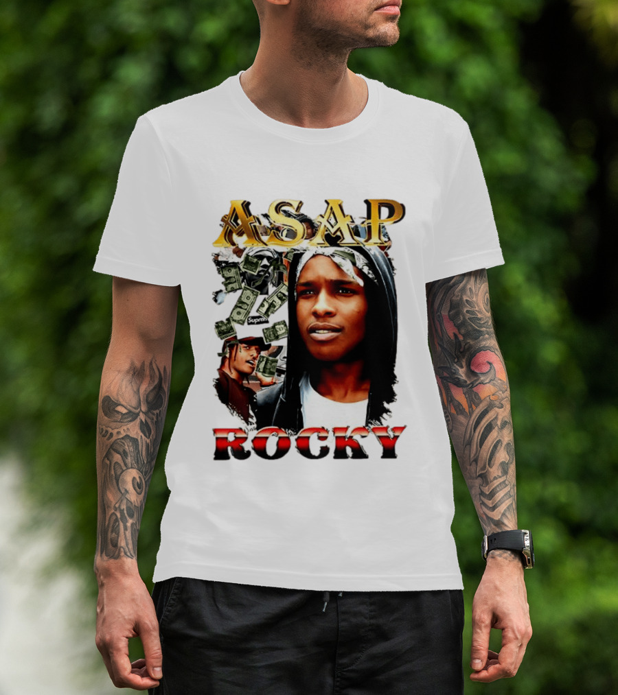 ASAP Rocky Supreme Dollar Money Music Lover T-Shirt