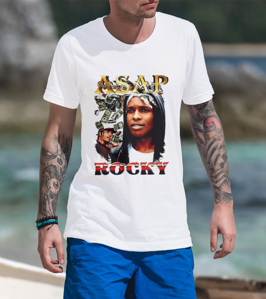 ASAP Rocky Supreme Dollar Money Music Lover T-Shirt