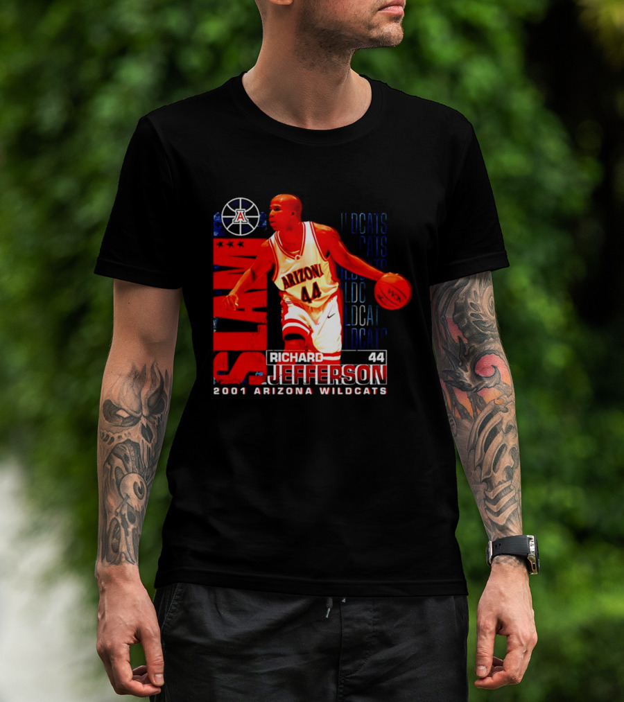 Richard Jefferson 2001 Arizona Wildcats Slam Dunk Wildcats T-Shirt