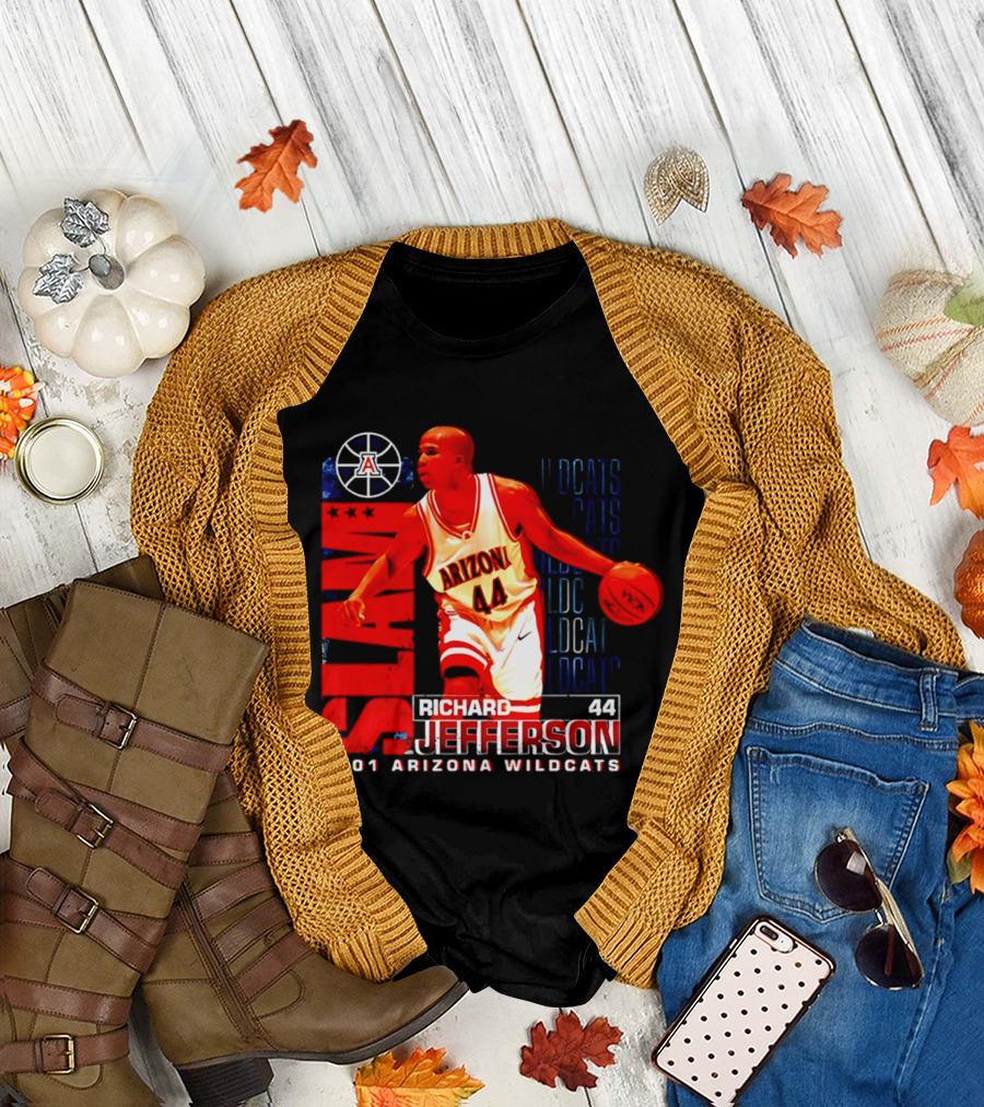 Richard Jefferson 2001 Arizona Wildcats Slam Dunk Wildcats T-Shirt