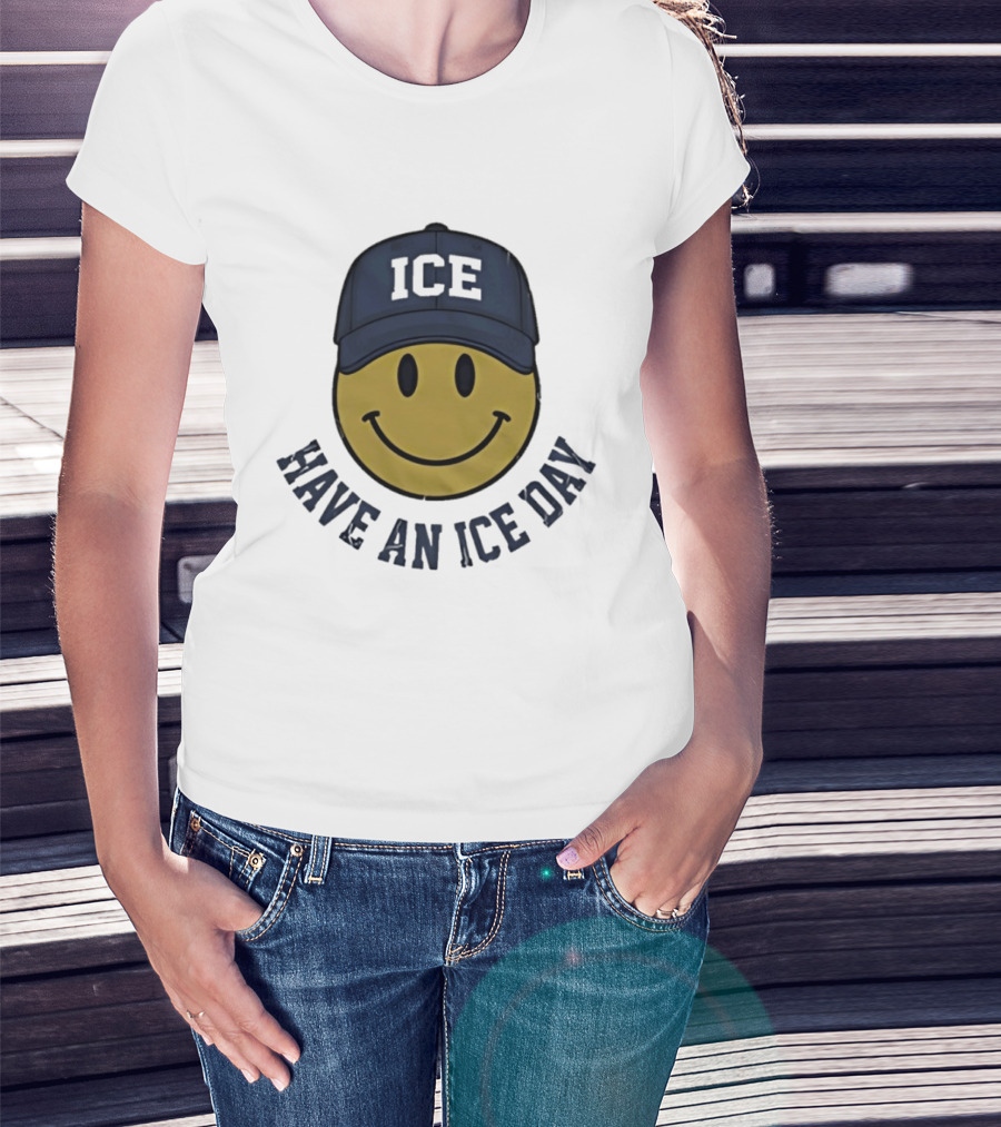 Have An Ice Day ICE Smiley Face Youth T-Shirt