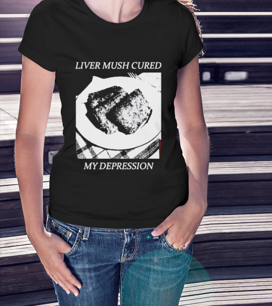 Liver Mush Cured My Depression By Graham Irvin Plate T-Shirt