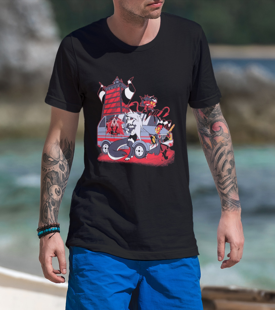 SpindleHorse IMP Van Characters Cartoon T-Shirt
