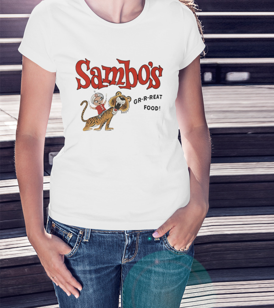 Sambo's Restaurant GR R REAT Food Cartoon Tiger And Boy T-Shirt