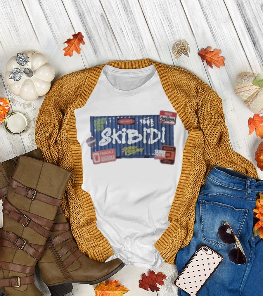 Skibidi Toilet Skibidi Crate Warning Cargo Express 100% Organic T-Shirt