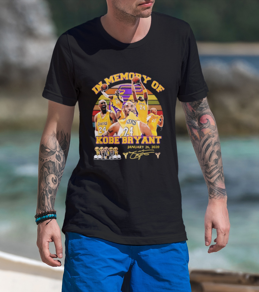 Kobe Bryant Los Angeles Lakers January 26 2020 Memorabilia T-Shirt