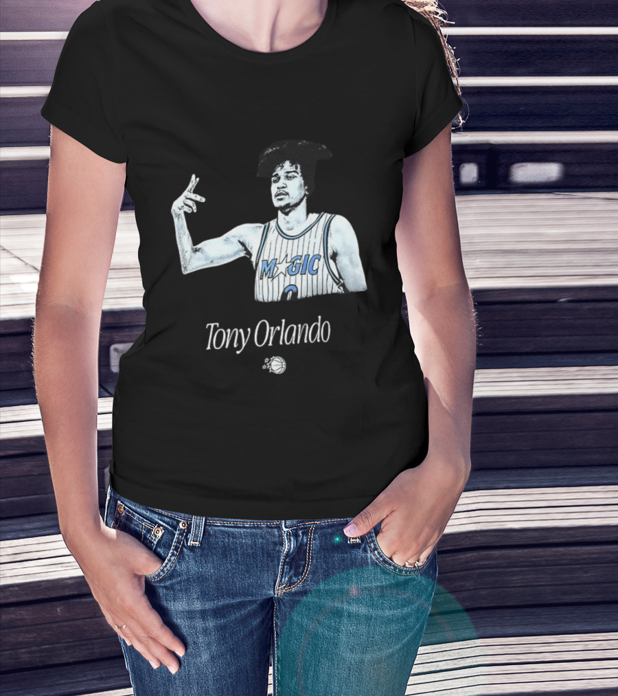 Tony Orlando Magic Basketball Jersey Player And Ball T-Shirt