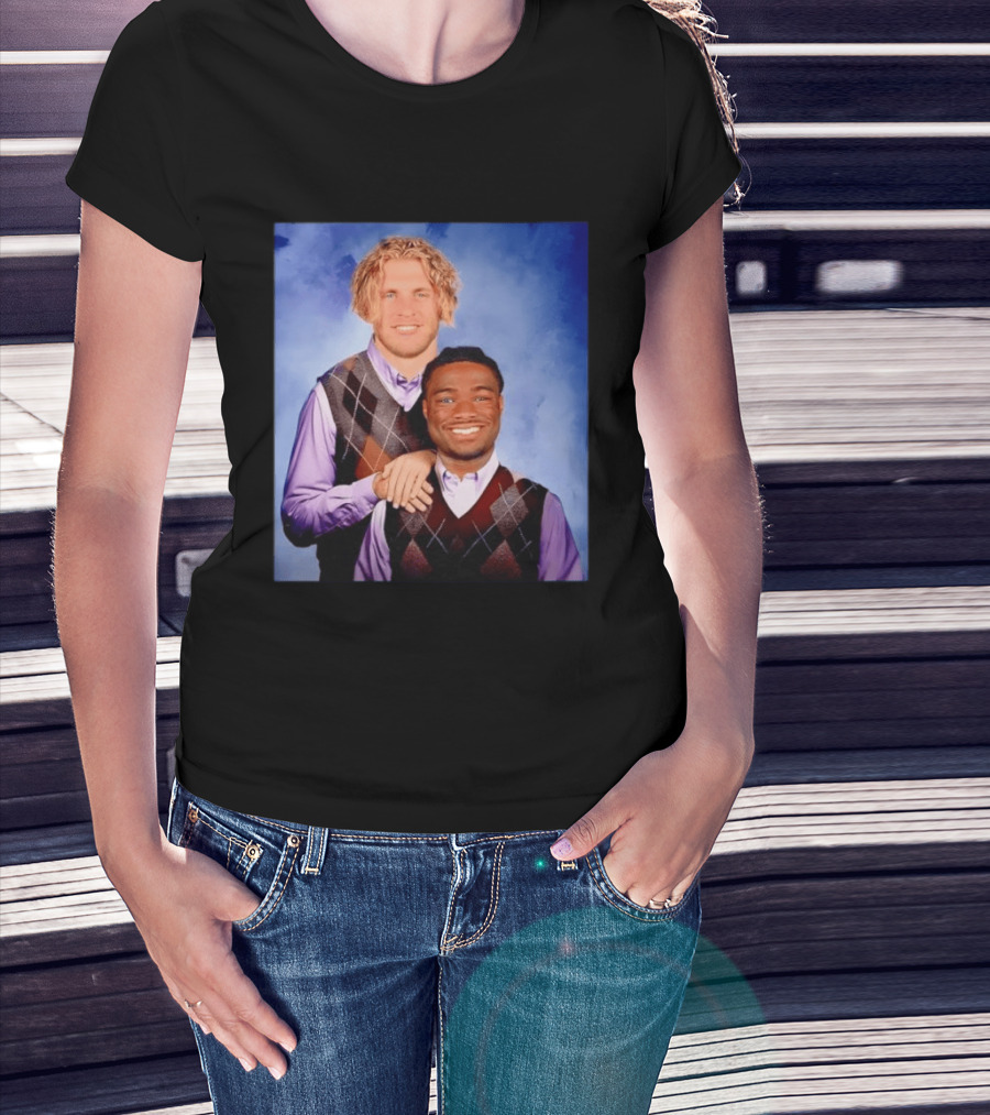 Cooper Kupp Jalen Milroe Step Brothers Comedy Parody Sweater Vest Collage T-Shirt