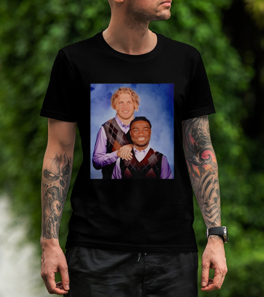 Cooper Kupp Jalen Milroe Step Brothers Comedy Parody Sweater Vest Collage T-Shirt