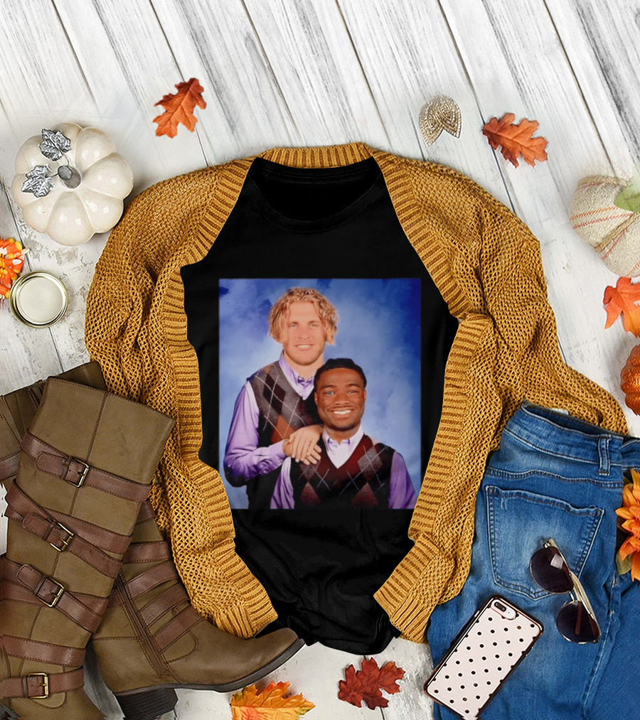 Cooper Kupp Jalen Milroe Step Brothers Comedy Parody Sweater Vest Collage T-Shirt