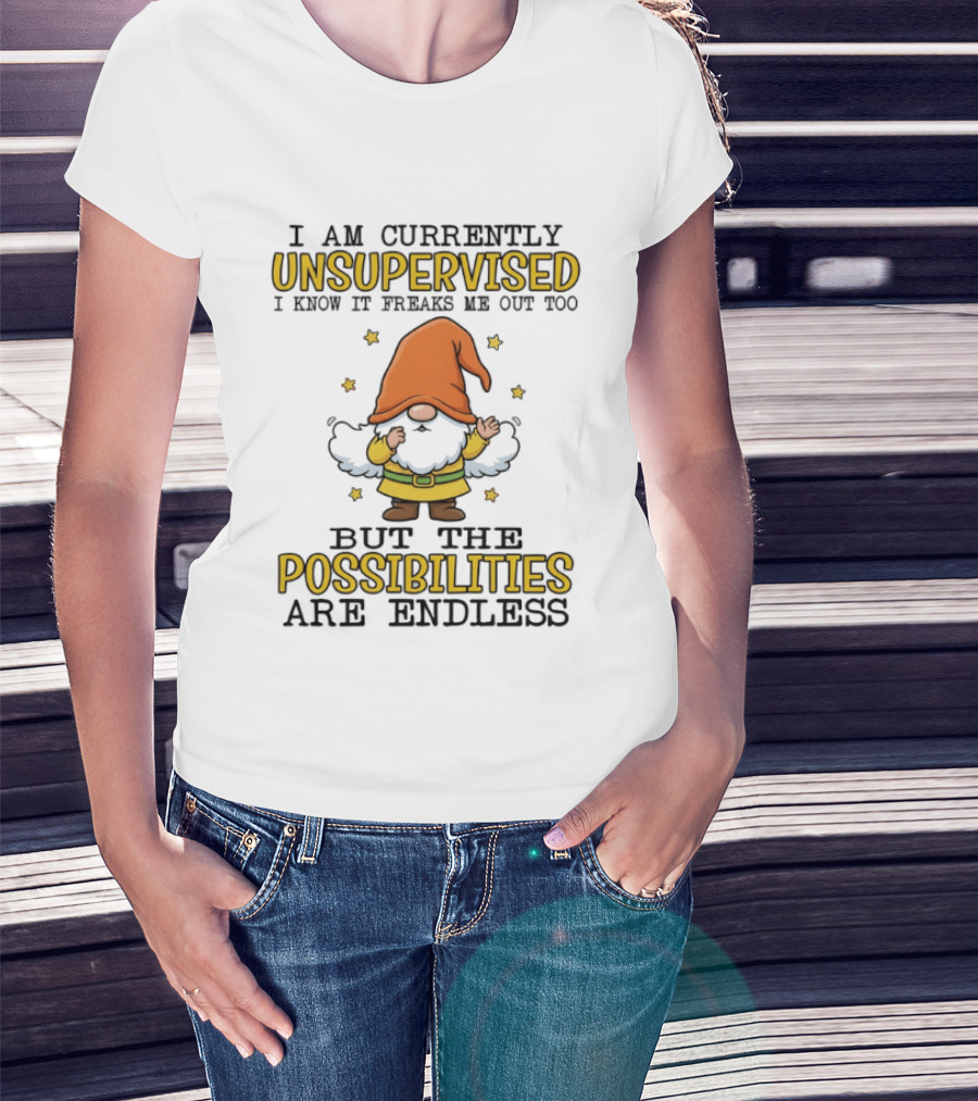 Gnome Unsupervised Adventure Endless Possibilities T-Shirt