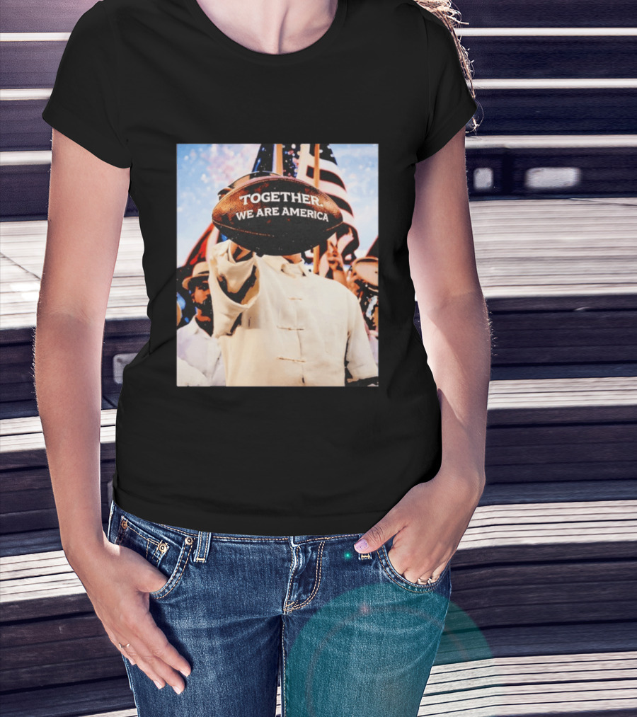 Together We Are America Bad Bunny Football T-Shirt