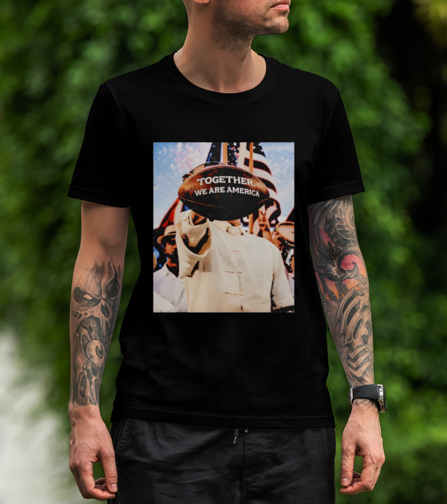 Together We Are America Bad Bunny Football T-Shirt