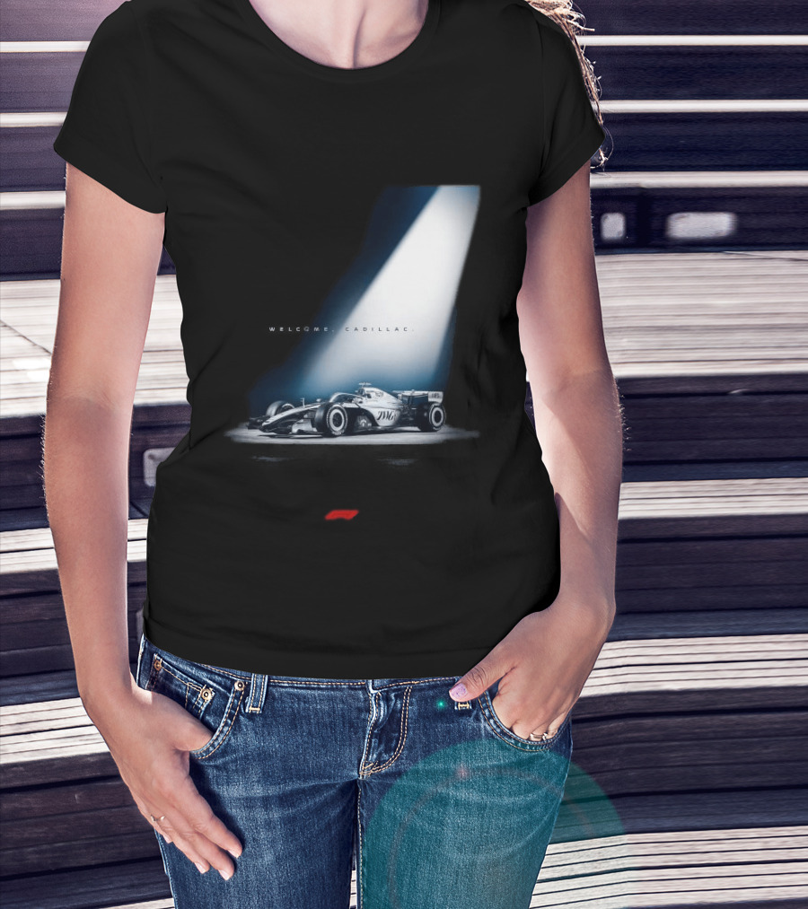 Welcome Cadillac F1 Team Formula 1 Racing Car Spotlight T-Shirt