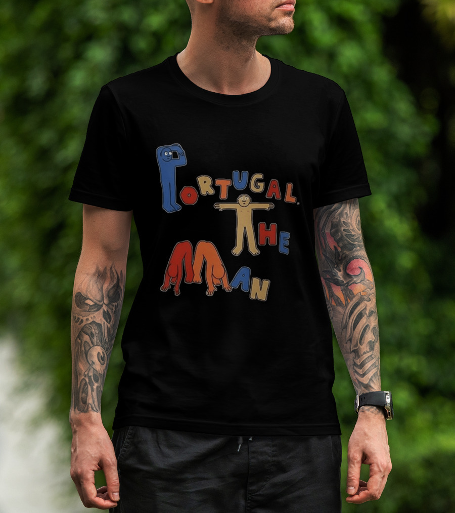 Portugal The Man Colorful Figures Playful Lettering T-Shirt