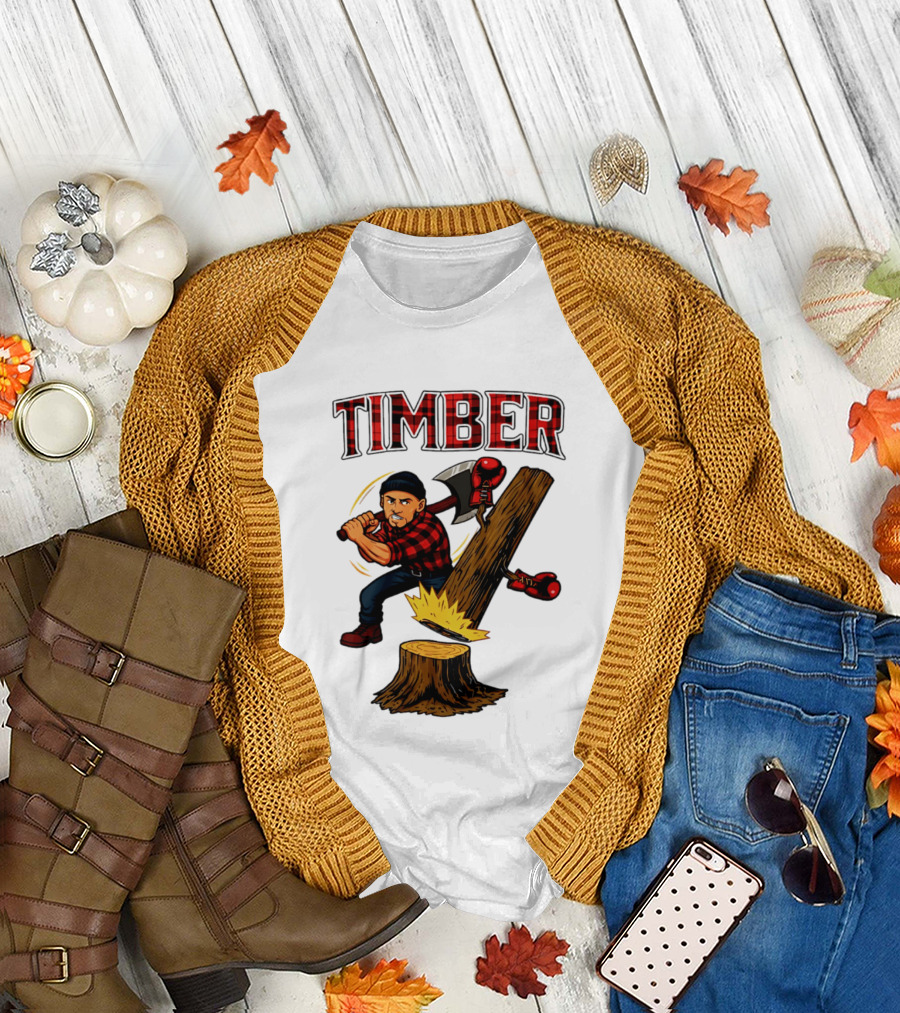 Keith Thurman Timber One Time Lumberjack Axe Boxing Gloves T-Shirt