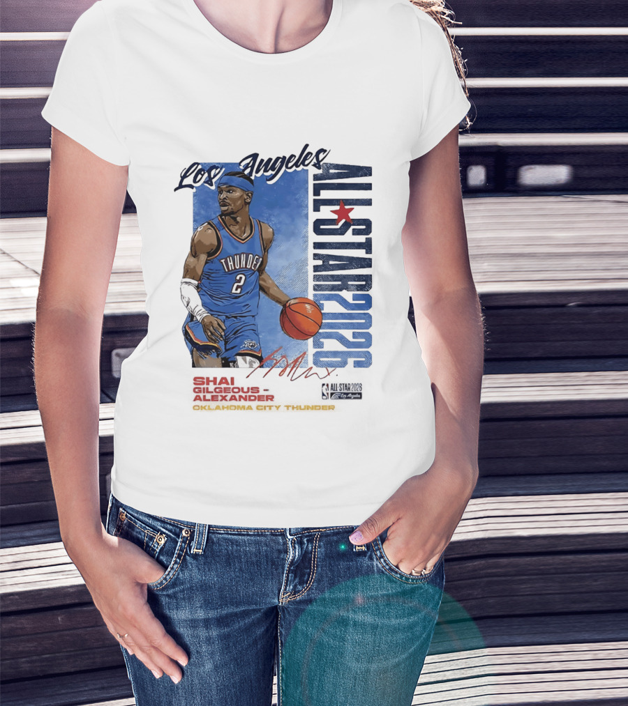 Los Angeles All Star 2026 Shai Gilgeous Alexander Oklahoma City Thunder T-Shirt