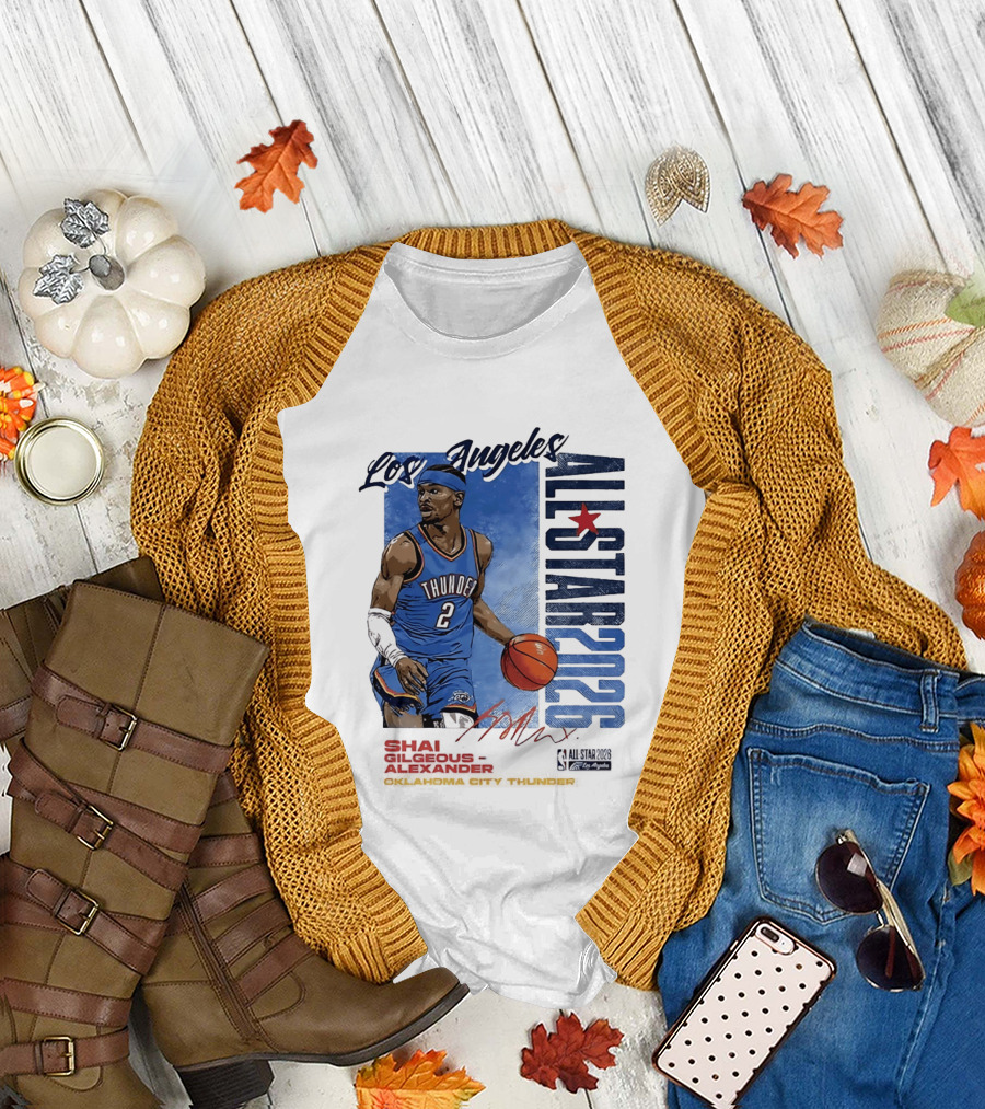 Los Angeles All Star 2026 Shai Gilgeous Alexander Oklahoma City Thunder T-Shirt