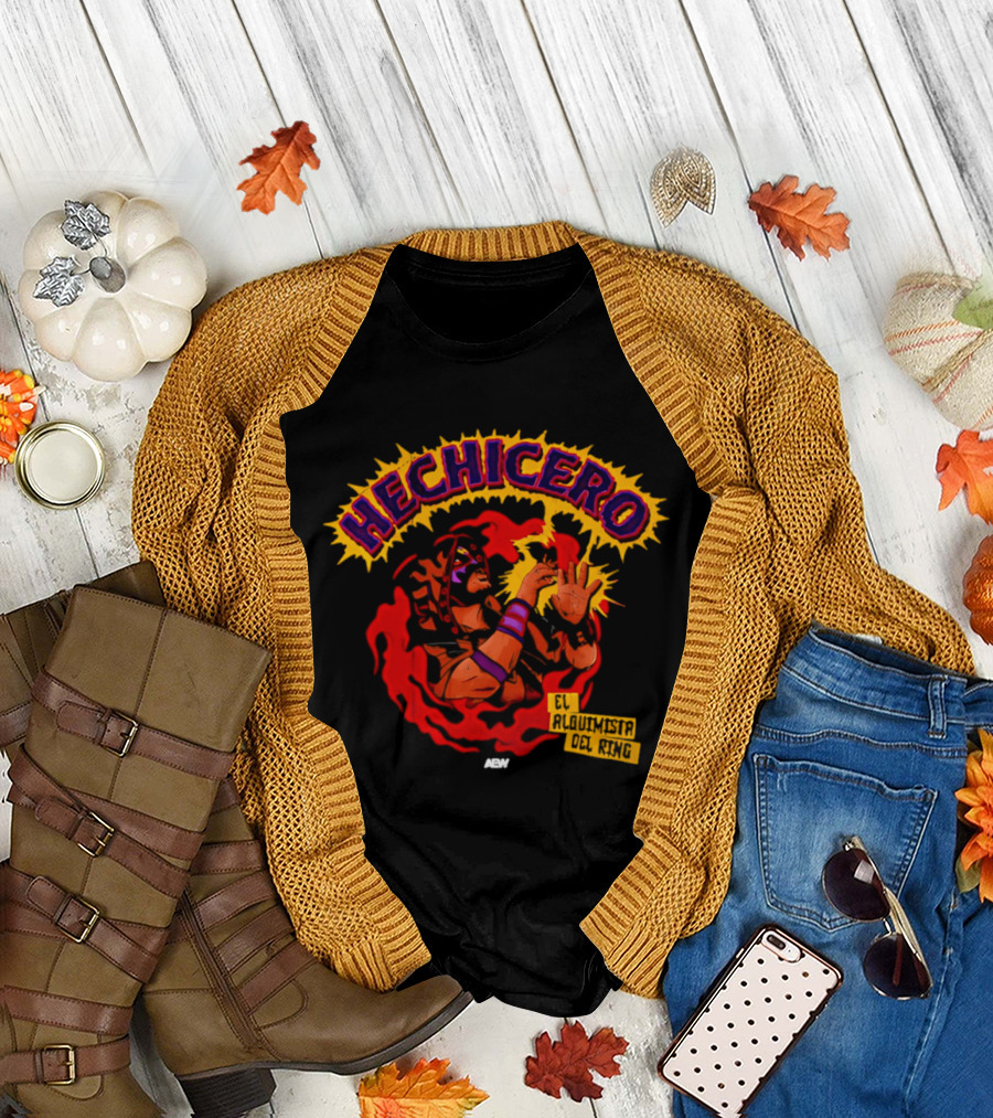 Hechicero Wizard El Alquimista Del Ring Luchador Magic Hands T-Shirt