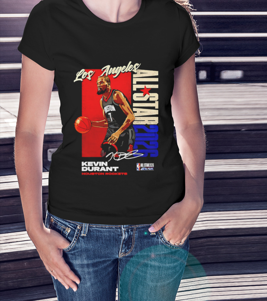 Los Angeles All Star 2026 Kevin Durant Houston Rockets T-Shirt