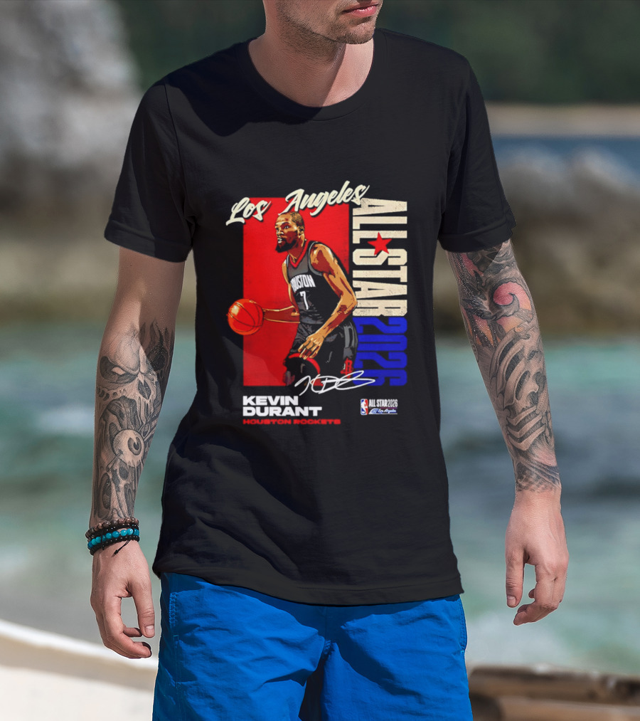 Los Angeles All Star 2026 Kevin Durant Houston Rockets T-Shirt