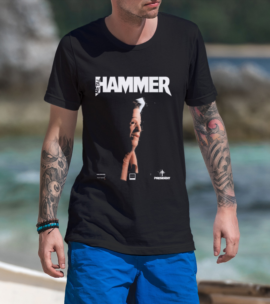 President X Metal Hammer The New Heavy 2026 Distorted Face Concept T-Shirt