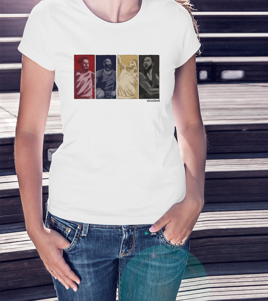 Cleveland Browns Youth Core Four Basketball Players Cleveland T-Shirt