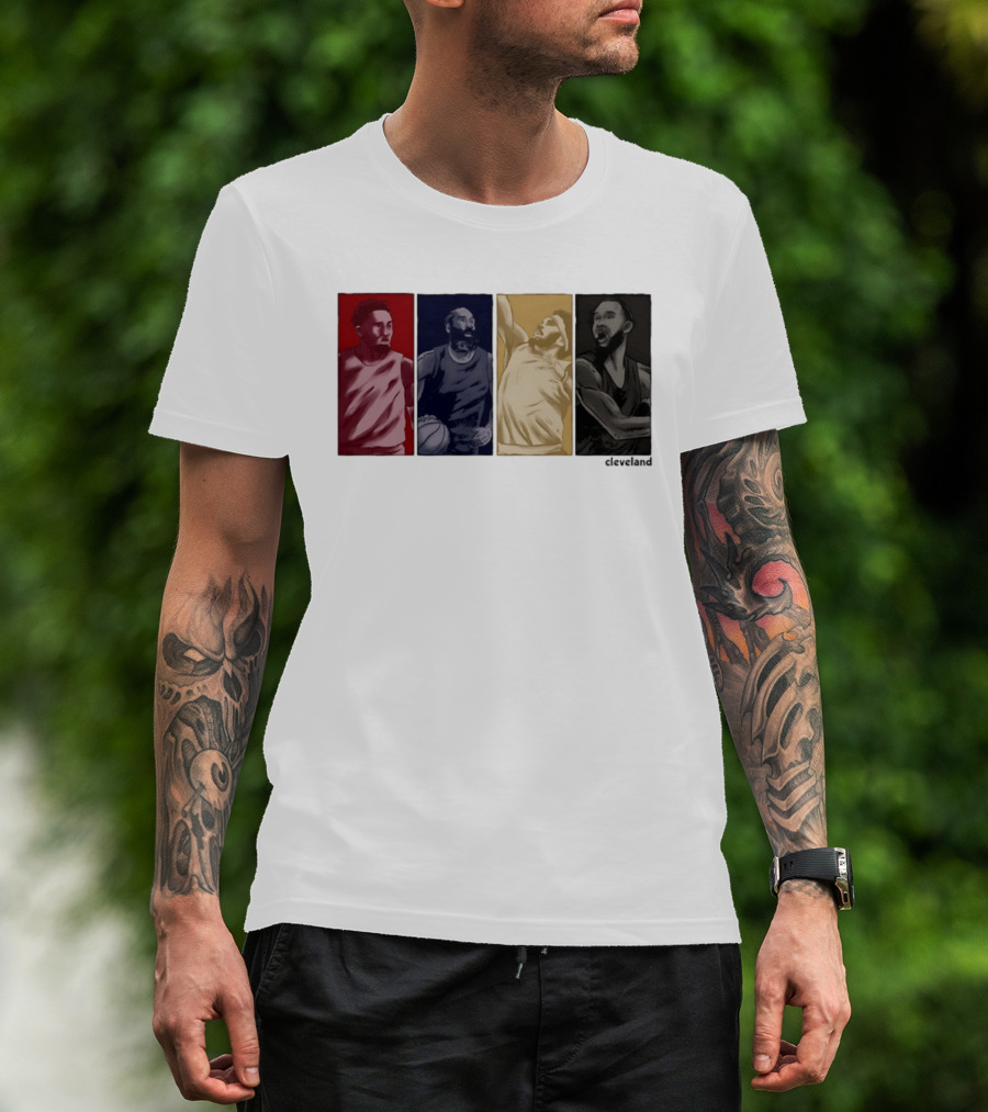 Cleveland Browns Youth Core Four Basketball Players Cleveland T-Shirt