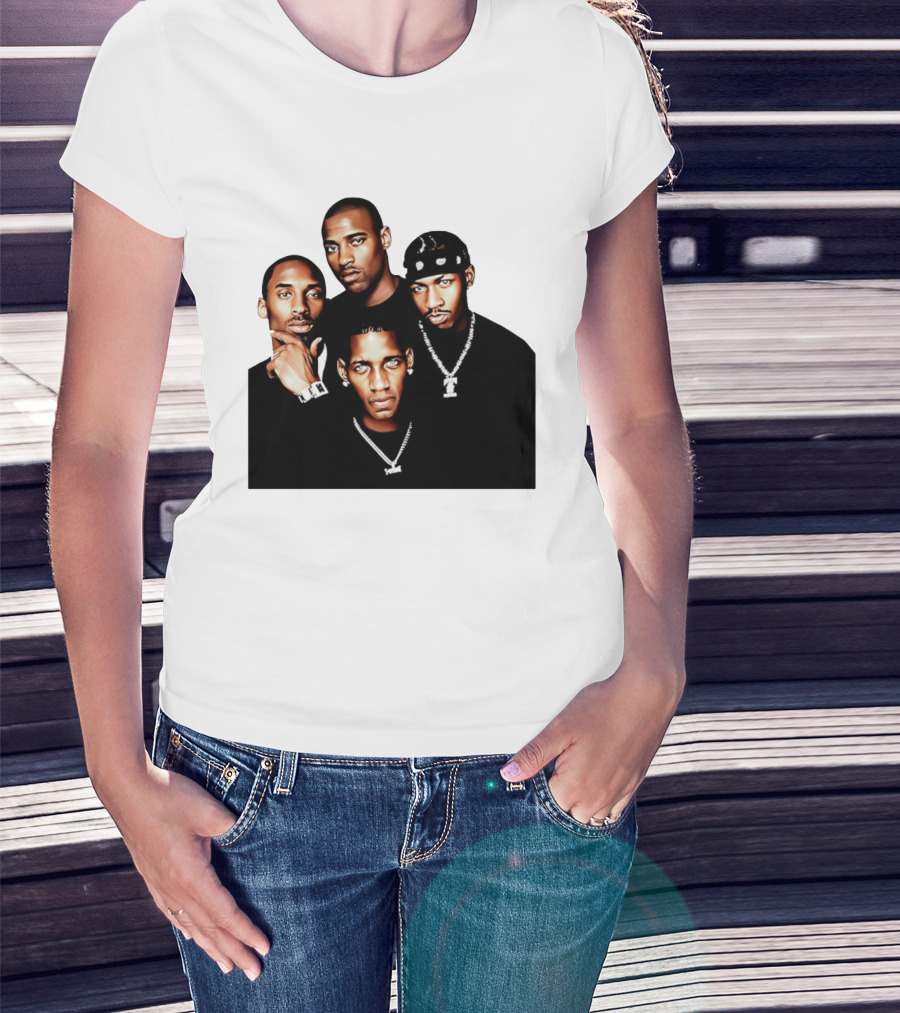 Kobe Iverson Mac Carter Basketball Legends Iconic Group T-Shirt