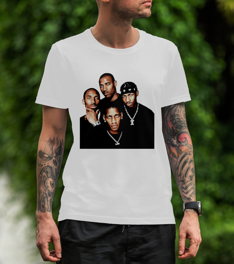 Kobe Iverson Mac Carter Basketball Legends Iconic Group T-Shirt