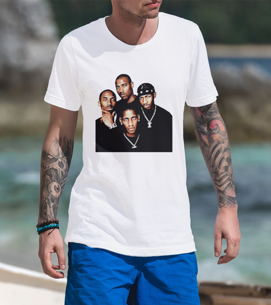 Kobe Iverson Mac Carter Basketball Legends Iconic Group T-Shirt